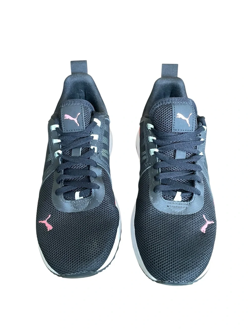Puma Pacer Net Cage Size 6.5 Women's Black & Pink Sneakers